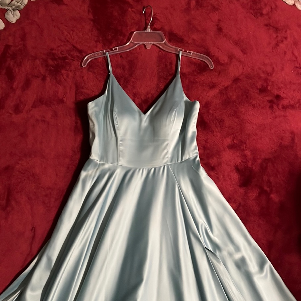 Windsor Cinderella Blue Prom Dress